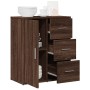 Oak brown engineered wood sideboard 60x31x70 cm by vidaXL, Sideboards - Ref: Foro24-840477, Price: 80,44 €, Discount: %