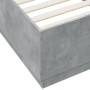 Estructura de cama madera de ingeniería gris hormigón 90x200cm de vidaXL, Camas y somieres - Ref: Foro24-3209726, Precio: 116...