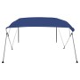 Toldo Bimini de 4 arcos azul 243x210x137 cm de vidaXL, Cubiertas para almacenamiento de barcas - Ref: Foro24-92372, Precio: 2...