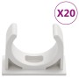 Cable ducts with PVC clips Ø30 mm 10 m by vidaXL, Cabling - Ref: Foro24-155906, Price: 17,50 €, Discount: %