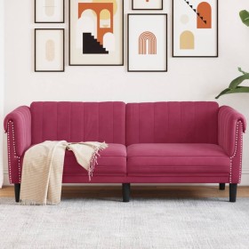 Red velvet 2-seater sofa by vidaXL, Sofas - Ref: Foro24-372579, Price: 279,99 €, Discount: %