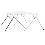 Toldo Bimini de 4 arcos blanco 243x180x137 cm de vidaXL, Cubiertas para almacenamiento de barcas - Ref: Foro24-92367, Precio:...