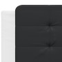 Bed frame with LED black white synthetic leather 200x200 cm by vidaXL, Beds and slatted bases - Ref: Foro24-3214137, Price: 2...