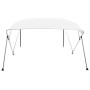 Toldo Bimini de 4 arcos blanco 243x180x137 cm de vidaXL, Cubiertas para almacenamiento de barcas - Ref: Foro24-92367, Precio:...