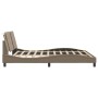 Bed frame with LED light cappuccino PE leather 180x200 cm by vidaXL, Beds and slatted bases - Ref: Foro24-3214128, Price: 227...