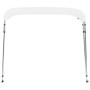 Toldo Bimini de 4 arcos blanco 243x180x137 cm de vidaXL, Cubiertas para almacenamiento de barcas - Ref: Foro24-92367, Precio:...