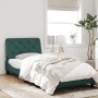 Dark green velvet bed frame with headboard 80x200 cm by vidaXL, Beds and slatted bases - Ref: Foro24-3207890, Price: 162,99 €...