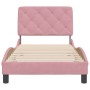 Estructura de cama con cabecero de terciopelo rosa 80x200 cm de vidaXL, Camas y somieres - Ref: Foro24-3207892, Precio: 177,9...