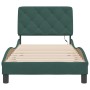 Dark green velvet bed frame with LED lights 90x200 cm by vidaXL, Beds and slatted bases - Ref: Foro24-3213834, Price: 178,99 ...