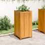 Planter with solid acacia wood lining 50x50x100 cm by vidaXL, Pots and planters - Ref: Foro24-366447, Price: 141,47 €, Discou...