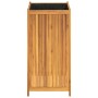 Planter with solid acacia wood lining 50x50x100 cm by vidaXL, Pots and planters - Ref: Foro24-366447, Price: 141,47 €, Discou...