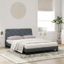 Cama con colchón terciopelo gris oscuro 160x200 cm de vidaXL, Camas y somieres - Ref: Foro24-3208665, Precio: 493,26 €, Descu...