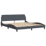 Cama con colchón terciopelo gris oscuro 180x200 cm de vidaXL, Camas y somieres - Ref: Foro24-3208671, Precio: 460,37 €, Descu...