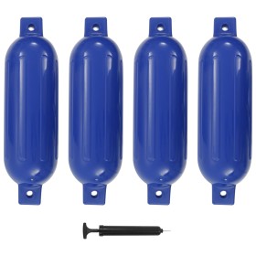 Parachoques para barco 4 unidades PVC azul 51x14 cm de vidaXL, Atracada y anclaje - Ref: Foro24-92377, Precio: 61,65 €, Descu...