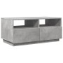 Coffee table with LED lights concrete gray 90x49x40 cm by vidaXL, Coffee table - Ref: Foro24-839836, Price: 110,98 €, Discoun...