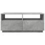 Mesa de centro con luces LED gris hormigón 90x49x40 cm de vidaXL, Mesas de centro - Ref: Foro24-839836, Precio: 108,03 €, Des...