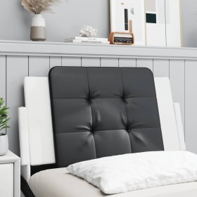 Black and white synthetic leather padded bed headboard 80 cm by vidaXL, Headboards and footboards - Ref: Foro24-374835, Price...