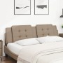 Cabecero de cama acolchado cuero sintético capuchino 180 cm de vidaXL, Cabeceros y pies de cama - Ref: Foro24-374877, Precio:...