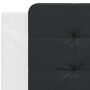 Cabecero de cama acolchado cuero sintético negro blanco 100 cm de vidaXL, Cabeceros y pies de cama - Ref: Foro24-374849, Prec...