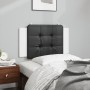 Black and white synthetic leather padded bed headboard 90 cm by vidaXL, Headboards and footboards - Ref: Foro24-374842, Price...