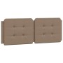 Cappuccino synthetic leather padded bed headboard 120 cm by vidaXL, Headboards and footboards - Ref: Foro24-374854, Price: 38...