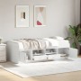 Lounger with white engineered wood drawers 90x190 cm by vidaXL, Beds and slatted bases - Ref: Foro24-3280251, Price: 177,99 €...