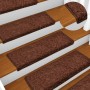 Stair tread mats 15 pcs brown 65x21x4 cm by vidaXL, Stair mats - Ref: Foro24-134578, Price: 78,64 €, Discount: %