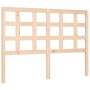 Double bed frame with solid wood headboard by vidaXL, Beds and slatted bases - Ref: Foro24-3193956, Price: 116,83 €, Discount: %