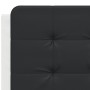 Bed frame with LED black white synthetic leather 140x200 cm by vidaXL, Beds and slatted bases - Ref: Foro24-3214116, Price: 1...