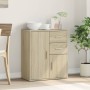 Sideboard aus Sonoma-Eichenholzwerkstoff, 60 x 31 x 70 cm von vidaXL, Sideboards - Ref: Foro24-840480, Preis: 80,77 €, Rabatt: %