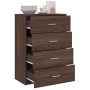 Brown oak engineered wood sideboard 60x31x84 cm by vidaXL, Sideboards - Ref: Foro24-840505, Price: 88,49 €, Discount: %