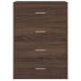 Aparador de madera de ingeniería roble marrón 60x31x84 cm de vidaXL, Aparadores - Ref: Foro24-840505, Precio: 88,49 €, Descue...