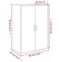 Aparador de madera de ingeniería roble ahumado 60x31x84 cm de vidaXL, Aparadores - Ref: Foro24-840489, Precio: 73,99 €, Descu...