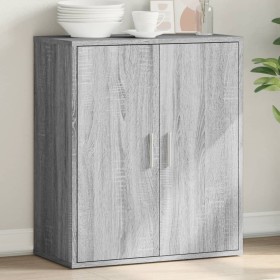 Aparador de madera de ingeniería gris Sonoma 79x38x80 cm de vidaXL, Aparadores - Ref: Foro24-840518, Precio: 91,39 €, Descuen...