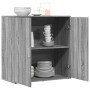 Aparador de madera de ingeniería gris Sonoma 79x38x80 cm de vidaXL, Aparadores - Ref: Foro24-840518, Precio: 99,40 €, Descuen...