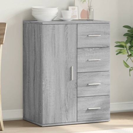 Sonoma gray engineered wood sideboard 59x39x80 cm by vidaXL, Sideboards - Ref: Foro24-840539, Price: 98,99 €, Discount: %