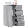 Sonoma gray engineered wood sideboard 59x39x80 cm by vidaXL, Sideboards - Ref: Foro24-840539, Price: 98,99 €, Discount: %