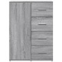 Sonoma gray engineered wood sideboard 59x39x80 cm by vidaXL, Sideboards - Ref: Foro24-840539, Price: 98,99 €, Discount: %