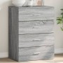 Sonoma gray engineered wood sideboard 60x39x80 cm by vidaXL, Sideboards - Ref: Foro24-840532, Price: 98,76 €, Discount: %