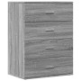 Aparador de madera de ingeniería gris Sonoma 60x39x80 cm de vidaXL, Aparadores - Ref: Foro24-840532, Precio: 98,76 €, Descuen...