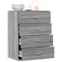 Aparador de madera de ingeniería gris Sonoma 60x39x80 cm de vidaXL, Aparadores - Ref: Foro24-840532, Precio: 98,76 €, Descuen...