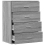 Aparador de madera de ingeniería gris Sonoma 60x39x80 cm de vidaXL, Aparadores - Ref: Foro24-840532, Precio: 98,76 €, Descuen...