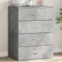 Concrete gray engineered wood sideboard 60x39x80 cm by vidaXL, Sideboards - Ref: Foro24-840530, Price: 95,26 €, Discount: %