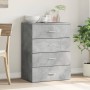 Concrete gray engineered wood sideboard 60x39x80 cm by vidaXL, Sideboards - Ref: Foro24-840530, Price: 95,38 €, Discount: %