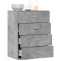 Concrete gray engineered wood sideboard 60x39x80 cm by vidaXL, Sideboards - Ref: Foro24-840530, Price: 95,38 €, Discount: %