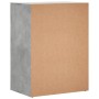 Aparador de madera de ingeniería gris hormigón 60x39x80 cm de vidaXL, Aparadores - Ref: Foro24-840530, Precio: 95,26 €, Descu...