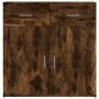 Smoked oak engineered wood sideboard 79x38x80 cm by vidaXL, Sideboards - Ref: Foro24-840524, Price: 94,27 €, Discount: %