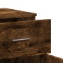 Aparador de madera de ingeniería roble ahumado 79x38x80 cm de vidaXL, Aparadores - Ref: Foro24-840524, Precio: 94,15 €, Descu...