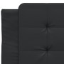 Bed frame with headboard black synthetic leather 90x190 cm by vidaXL, Beds and slatted bases - Ref: Foro24-3208149, Price: 12...