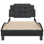 Estructura de cama con cabecero cuero sintético negro 90x200 cm de vidaXL, Camas y somieres - Ref: Foro24-3208156, Precio: 12...